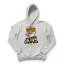 Mikina s kapucí Mrdke Gang grey gold - Velikost: 3XL