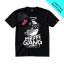 Triko Mrdke Gang black snapback black purpur LIMITED EDITION - Velikost: L