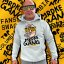 Mikina s kapucí Mrdke Gang grey gold - Velikost: 3XL