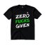 Triko Zero Fucks Given black green neon