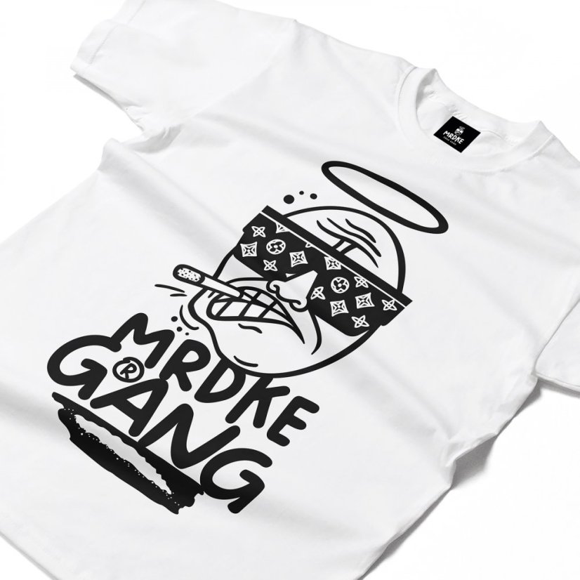Triko Mrdke Gang white black