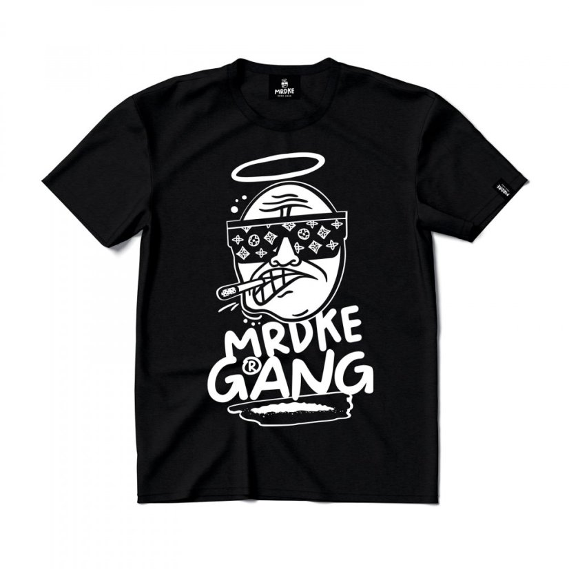 Triko Mrdke Gang black white - Velikost: 3XL