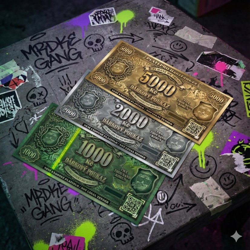 Elektronický dárkový poukaz (1000/2000/5000Kč) - Hodnota: 2000Kč