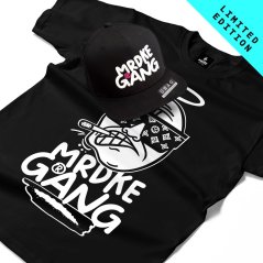Triko Mrdke Gang black snapback black white LIMITED EDITION