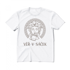 Triko VĚŘ V SÁČEK white