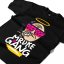 Triko Mrdke Gang black purple neon - Velikost: XL