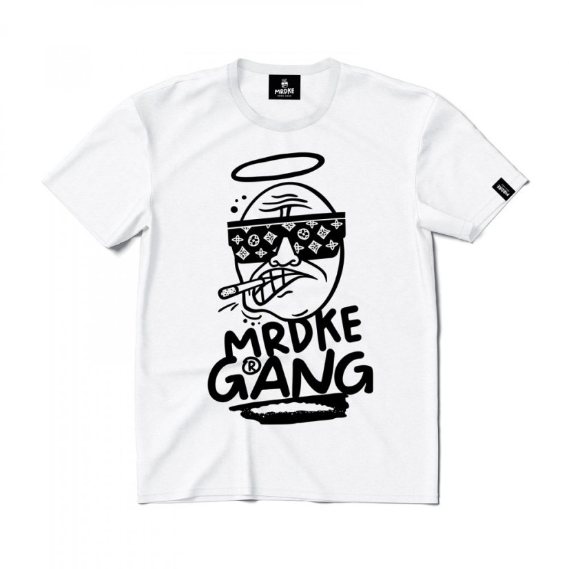Triko Mrdke Gang white black