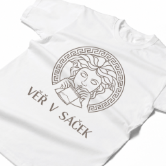 Triko VĚŘ V SÁČEK white