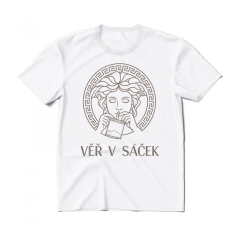 Triko VĚŘ V SÁČEK white