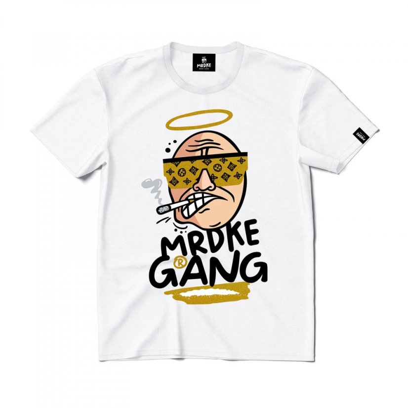 Triko Mrdke Gang white gold - Velikost: M