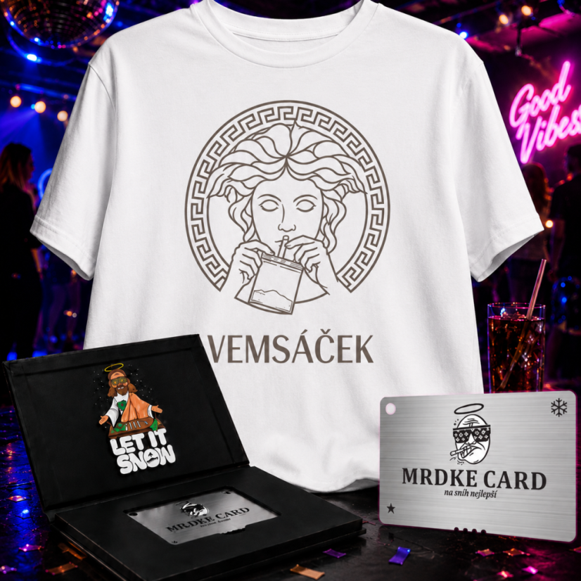 Večírek Starter Pack (Triko VEMSÁČEK + MRDKE Card)