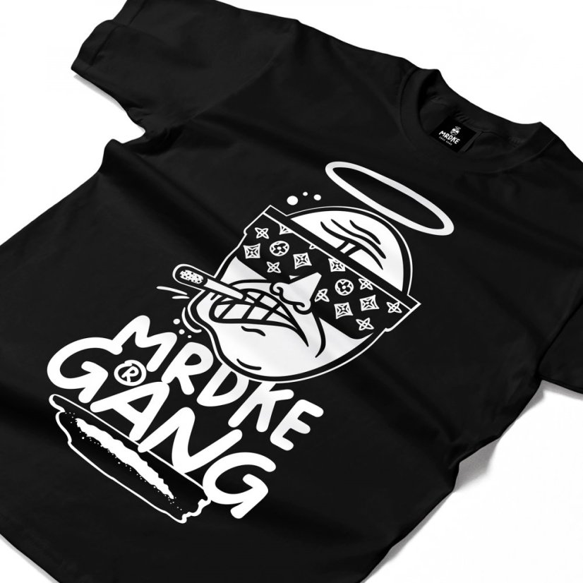 Triko Mrdke Gang black white - Velikost: 3XL