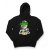 Mikina s kapucí Mrdke Gang black green neon